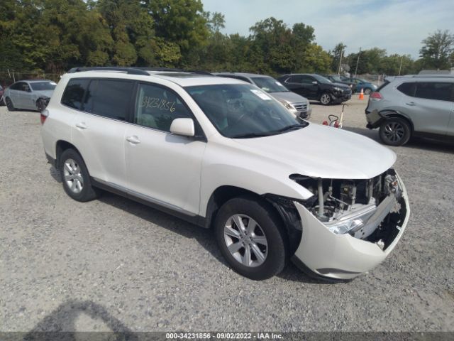 TOYOTA HIGHLANDER 2012 5tdbk3eh7cs158484