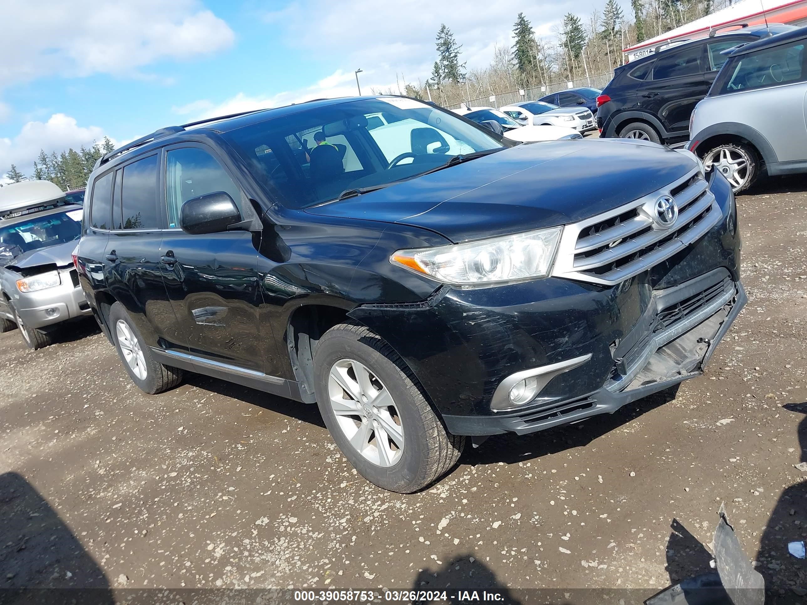 TOYOTA HIGHLANDER 2012 5tdbk3eh7cs159411