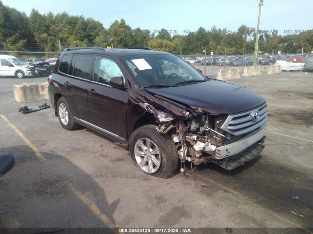 TOYOTA HIGHLANDER 2012 5tdbk3eh7cs169257