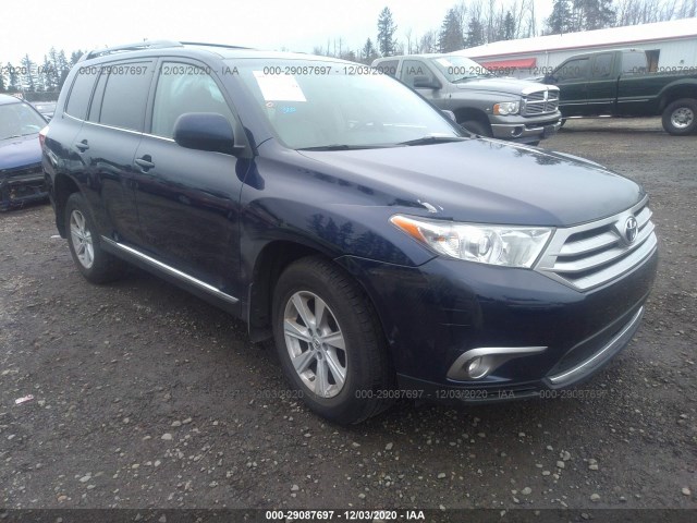 TOYOTA HIGHLANDER 2013 5tdbk3eh7ds258229