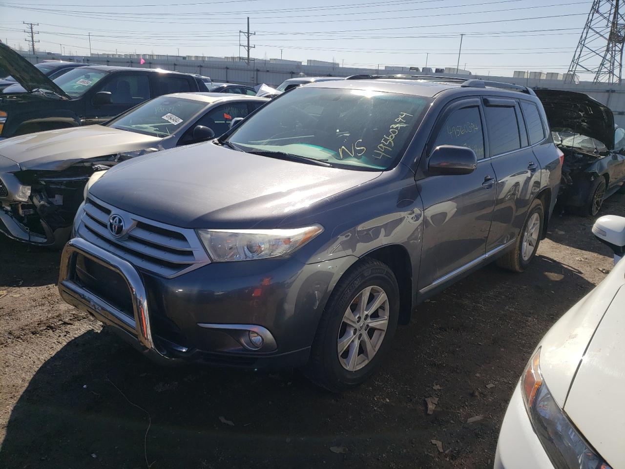 TOYOTA HIGHLANDER 2011 5tdbk3eh8bs080330