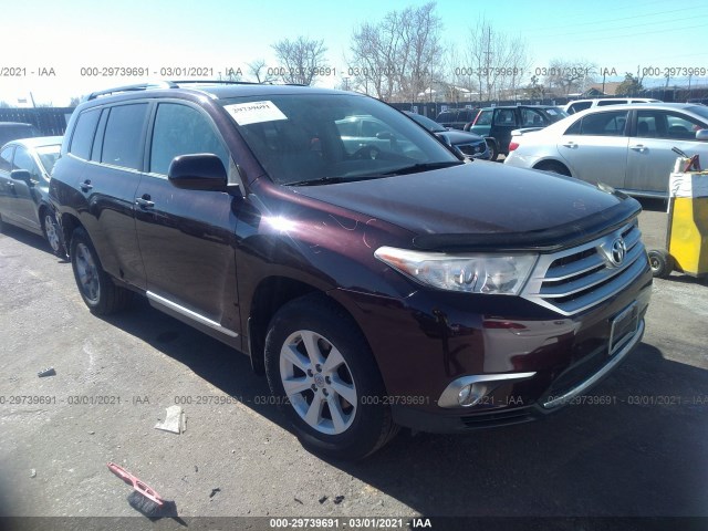 TOYOTA HIGHLANDER 2012 5tdbk3eh8cs099039