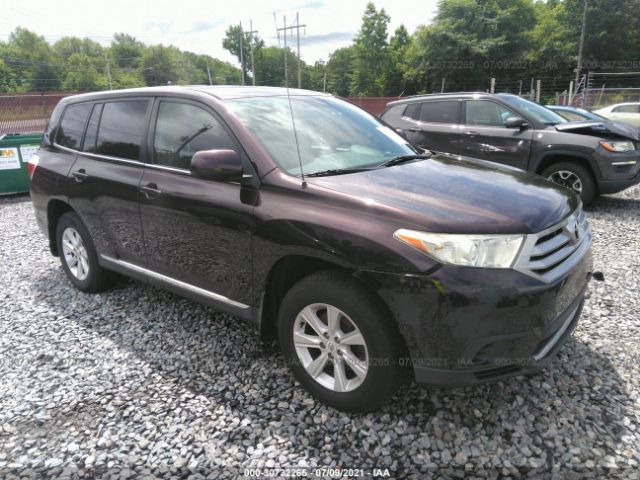 TOYOTA HIGHLANDER 2012 5tdbk3eh8cs100240