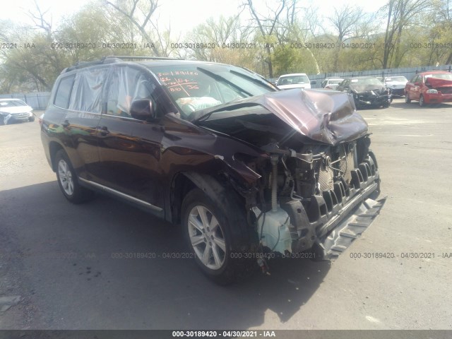 TOYOTA HIGHLANDER 2012 5tdbk3eh8cs120598