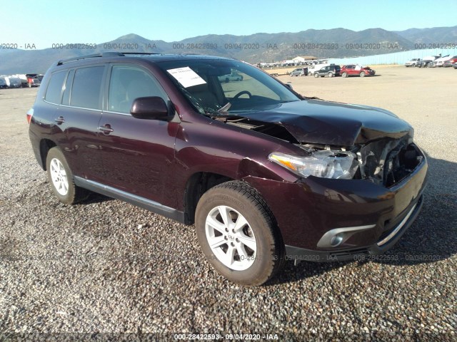 TOYOTA HIGHLANDER 2012 5tdbk3eh8cs123100