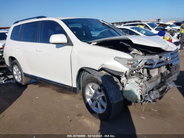 TOYOTA HIGHLANDER 2012 5tdbk3eh8cs160048