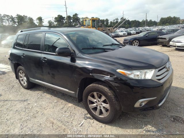 TOYOTA HIGHLANDER 2012 5tdbk3eh8cs161930