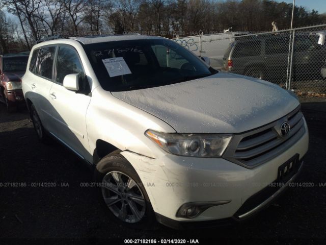 TOYOTA HIGHLANDER 2012 5tdbk3eh8cs166013