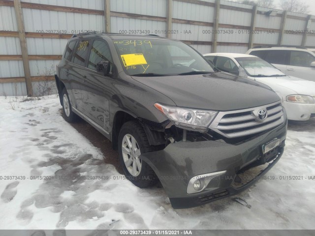 TOYOTA HIGHLANDER 2012 5tdbk3eh8cs167730