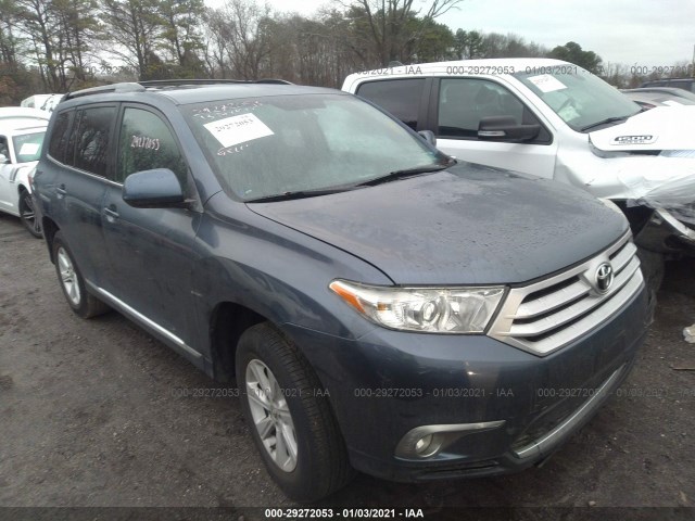 TOYOTA HIGHLANDER 2013 5tdbk3eh8ds182391