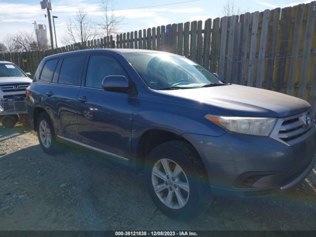 TOYOTA HIGHLANDER 2013 5tdbk3eh8ds189499