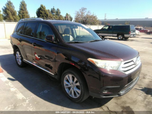 TOYOTA HIGHLANDER 2013 5tdbk3eh8ds209010