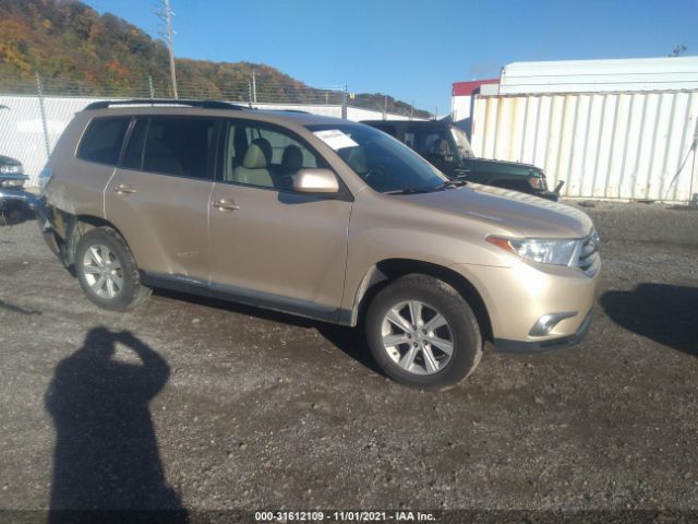 TOYOTA HIGHLANDER 2013 5tdbk3eh8ds221478