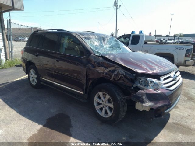 TOYOTA HIGHLANDER 2013 5tdbk3eh8ds252049