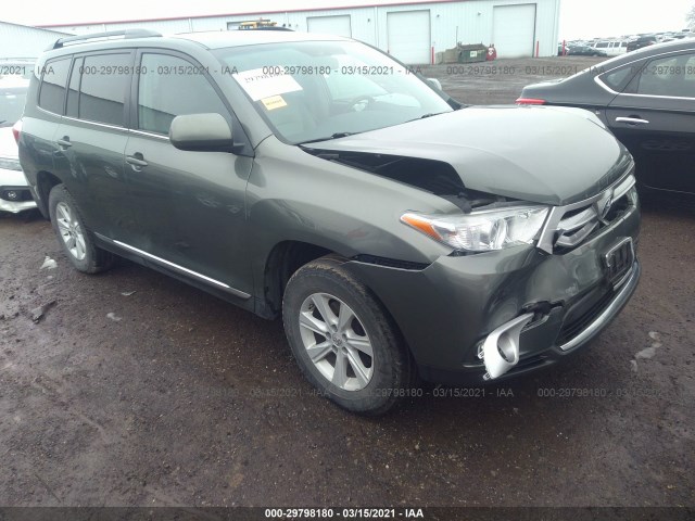 TOYOTA HIGHLANDER 2013 5tdbk3eh8ds252276