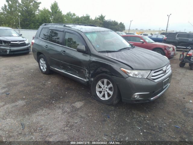 TOYOTA HIGHLANDER 2011 5tdbk3eh9bs070437