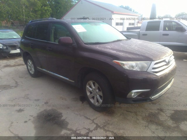 TOYOTA HIGHLANDER 2012 5tdbk3eh9cs118004