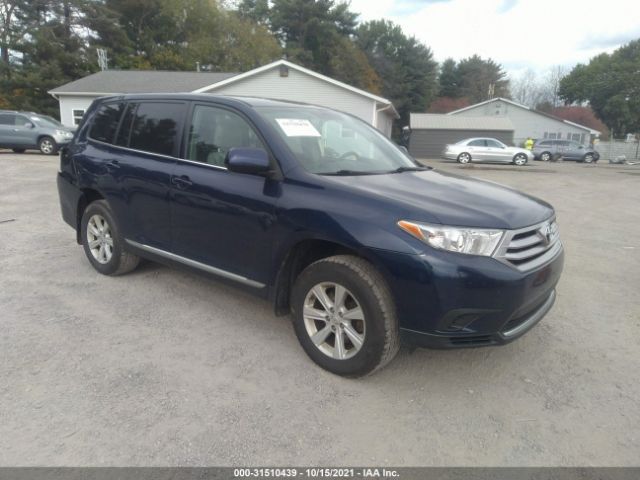 TOYOTA HIGHLANDER 2013 5tdbk3eh9ds215124