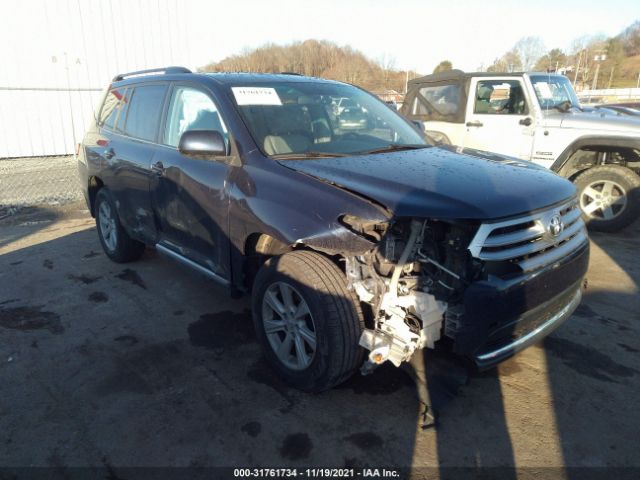 TOYOTA HIGHLANDER 2013 5tdbk3eh9ds237057