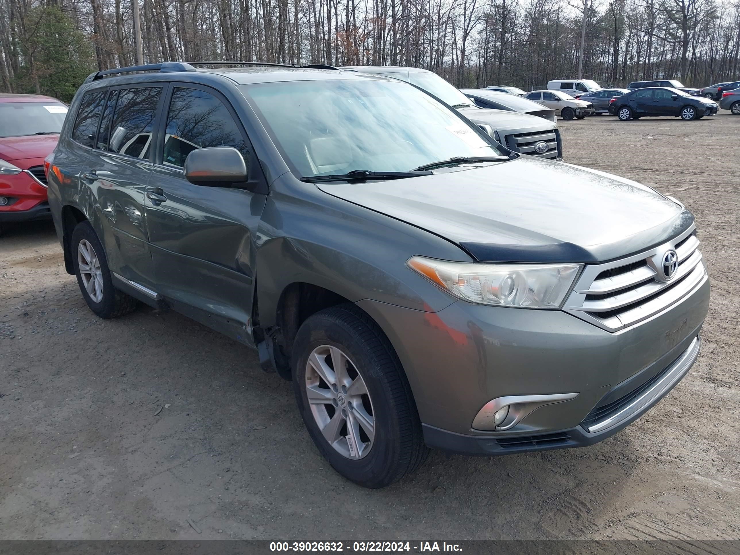 TOYOTA HIGHLANDER 2011 5tdbk3ehxbs062962