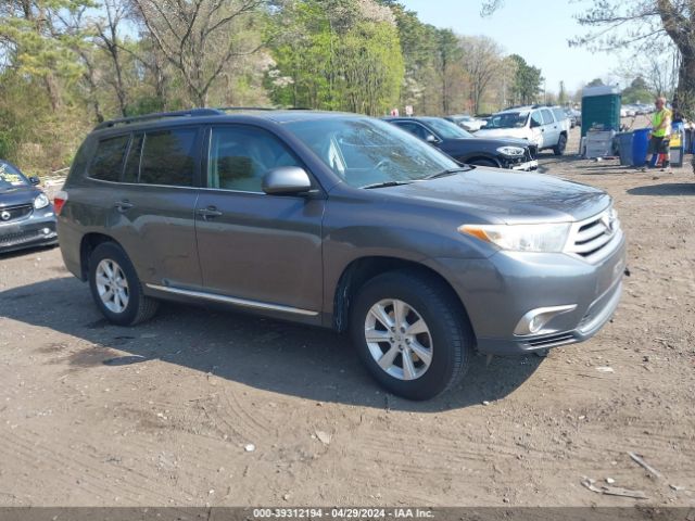 TOYOTA HIGHLANDER 2012 5tdbk3ehxcs116598