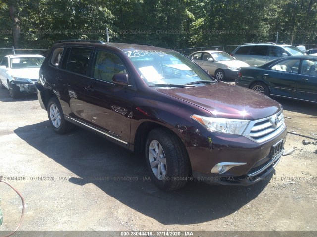 TOYOTA HIGHLANDER 2012 5tdbk3ehxcs136026