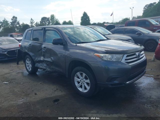 TOYOTA HIGHLANDER 2012 5tdbk3ehxcs136947