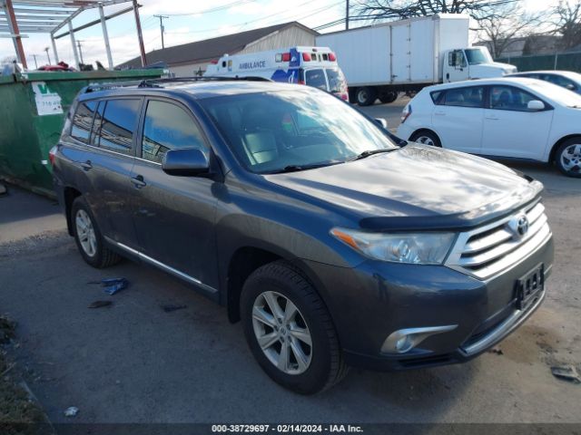 TOYOTA HIGHLANDER 2012 5tdbk3ehxcs138309