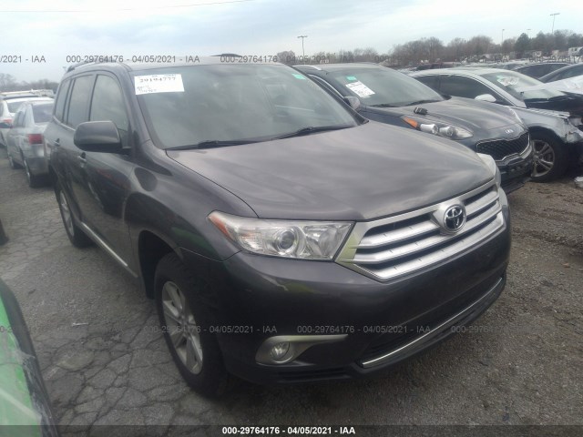 TOYOTA HIGHLANDER 2012 5tdbk3ehxcs140402