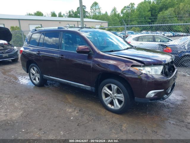 TOYOTA HIGHLANDER 2012 5tdbk3ehxcs165266