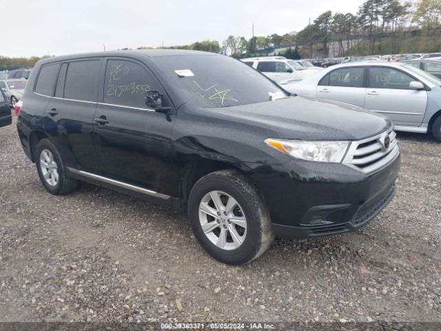 TOYOTA HIGHLANDER 2013 5tdbk3ehxds217206