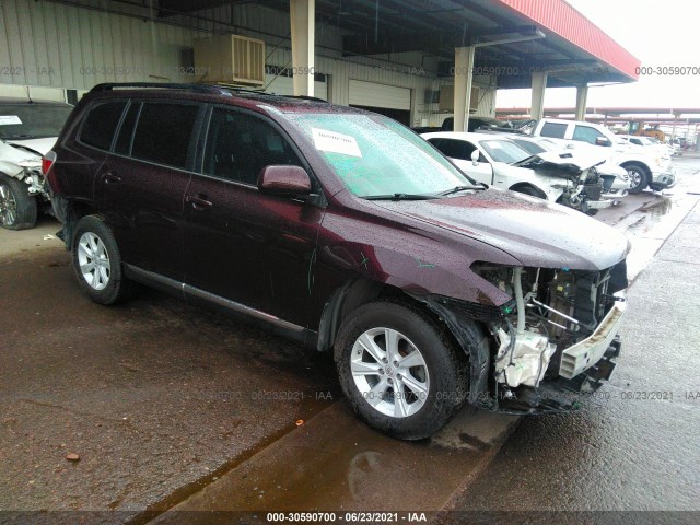 TOYOTA HIGHLANDER 2013 5tdbk3ehxds221563