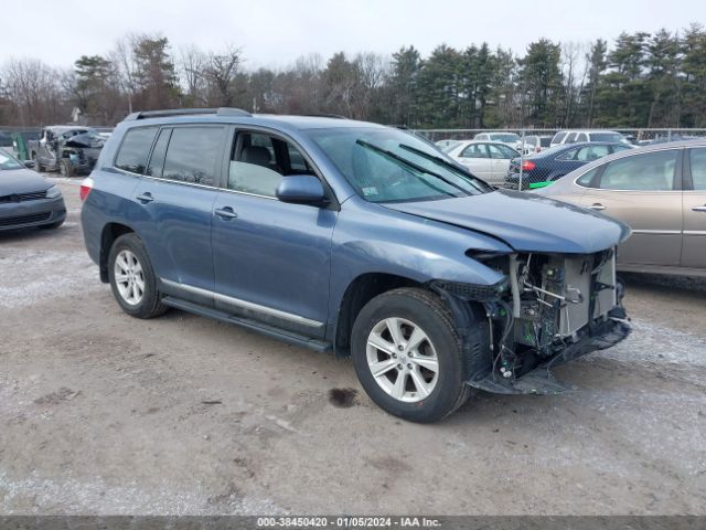 TOYOTA HIGHLANDER 2013 5tdbk3ehxds270097