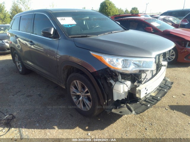 TOYOTA HIGHLANDER 2014 5tdbkrfh0es025554