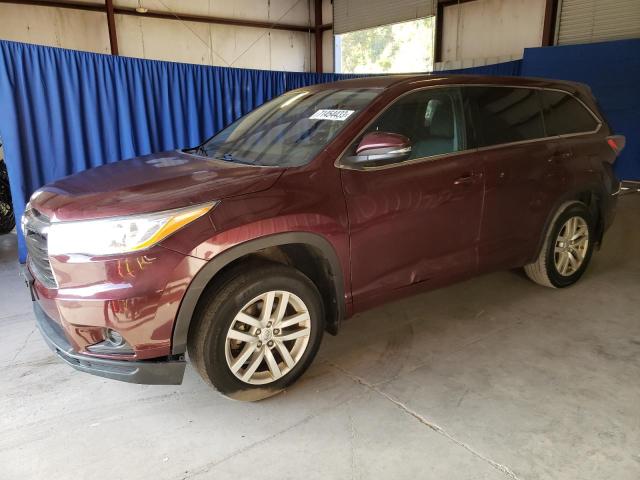 TOYOTA HIGHLANDER 2015 5tdbkrfh0fs098537