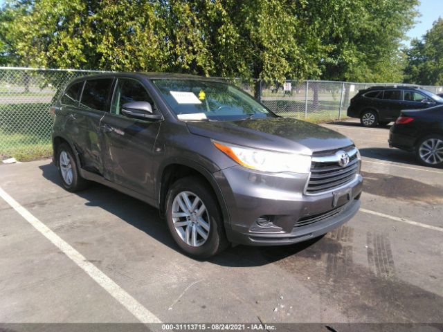 TOYOTA HIGHLANDER 2015 5tdbkrfh0fs127051