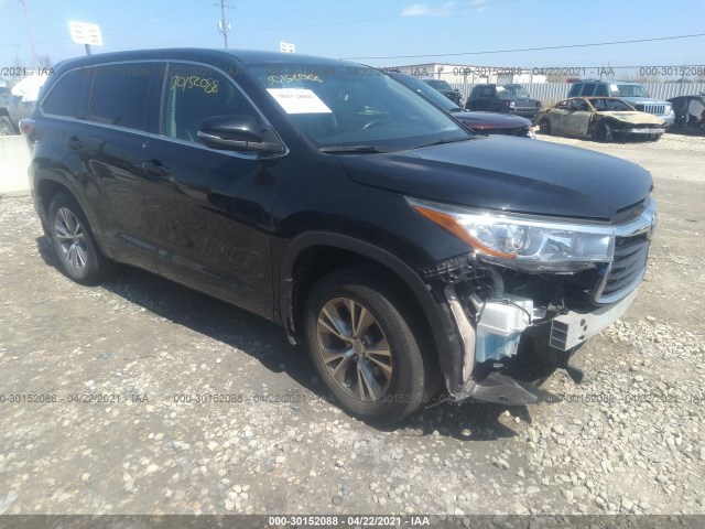 TOYOTA HIGHLANDER 2015 5tdbkrfh0fs155027