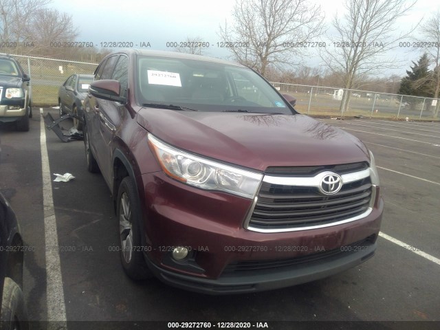 TOYOTA HIGHLANDER 2015 5tdbkrfh0fs186360