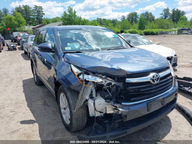 TOYOTA HIGHLANDER 2016 5tdbkrfh0gs240581