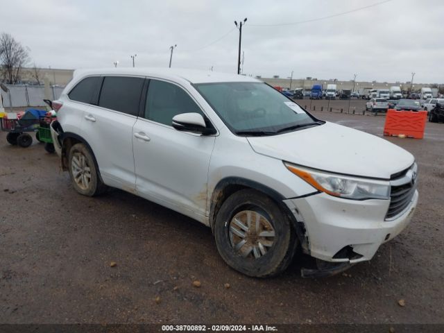 TOYOTA HIGHLANDER 2016 5tdbkrfh0gs289702