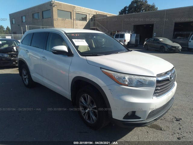 TOYOTA HIGHLANDER 2015 5tdbkrfh1fs133182