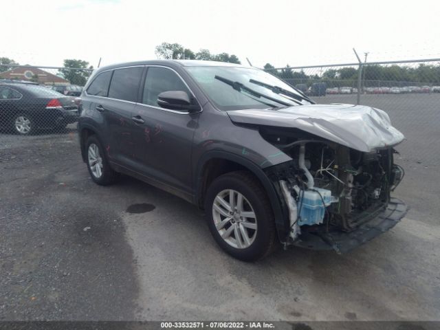 TOYOTA HIGHLANDER 2015 5tdbkrfh1fs188859