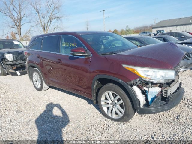 TOYOTA HIGHLANDER 2016 5tdbkrfh1gs331746