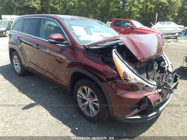 TOYOTA HIGHLANDER 2014 5tdbkrfh2es005631