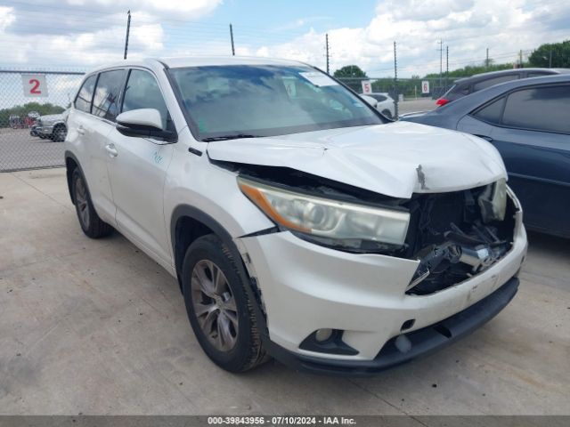 TOYOTA HIGHLANDER 2015 5tdbkrfh2fs142442