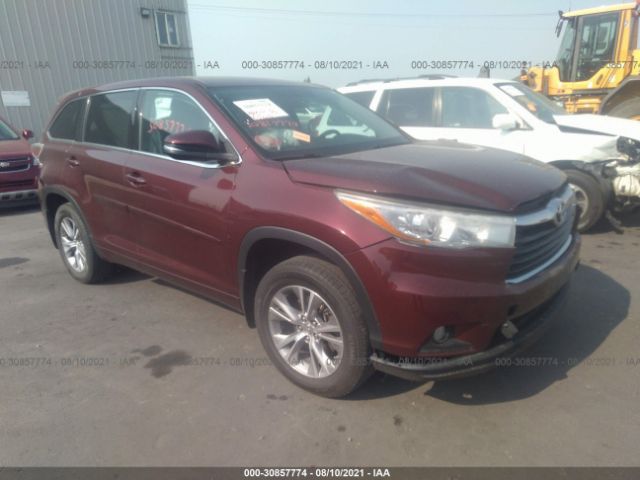 TOYOTA HIGHLANDER 2015 5tdbkrfh2fs193682