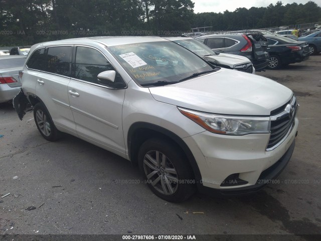 TOYOTA HIGHLANDER 2016 5tdbkrfh2gs233924