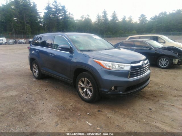 TOYOTA HIGHLANDER 2016 5tdbkrfh2gs255311