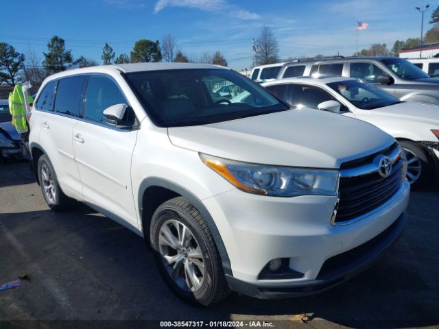 TOYOTA HIGHLANDER 2016 5tdbkrfh2gs255891