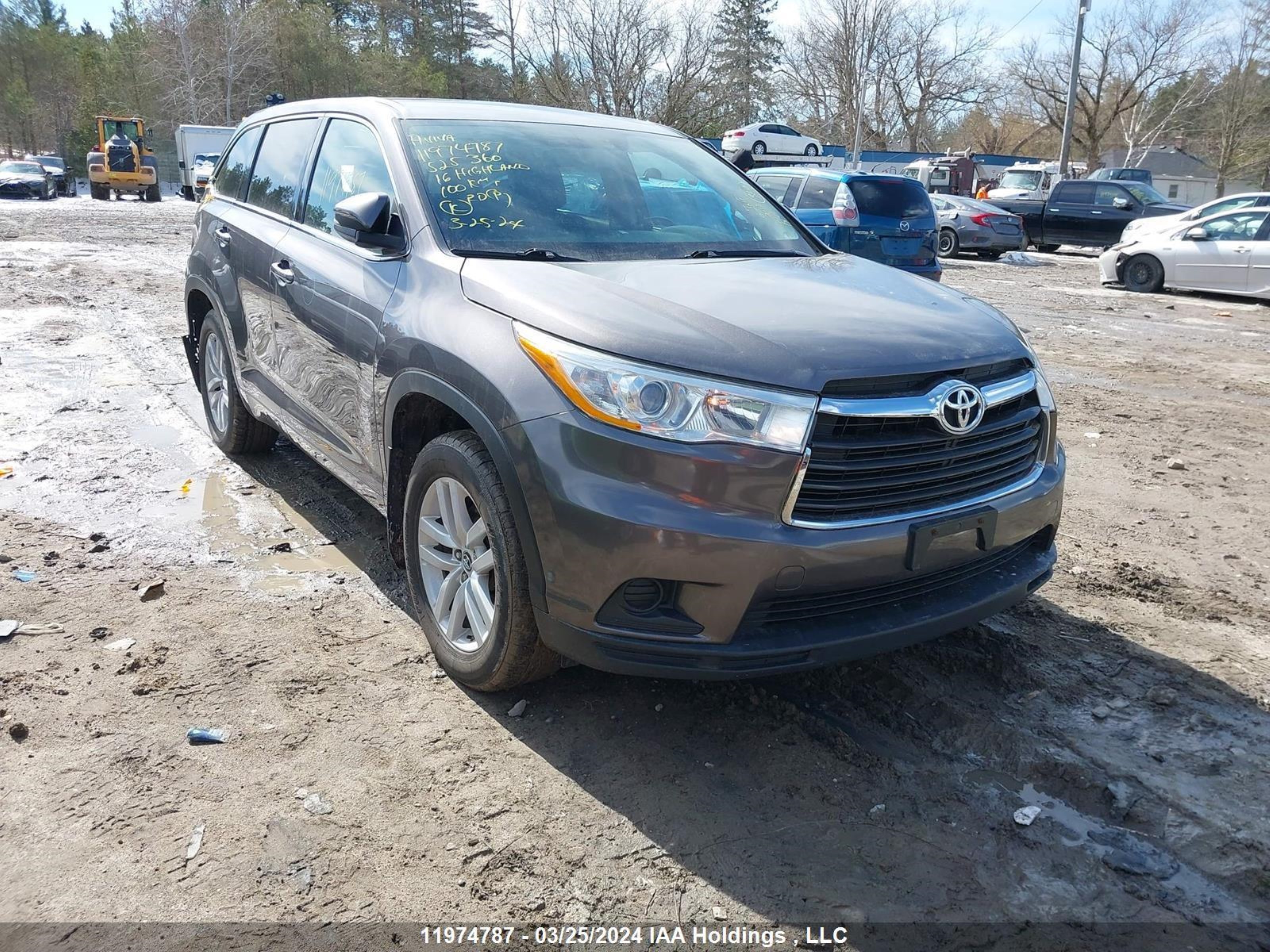 TOYOTA HIGHLANDER 2016 5tdbkrfh3gs257360